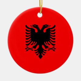Adorno De Cerámica Bandera de Albania