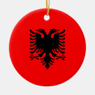 Adorno De Cerámica Bandera de Albania