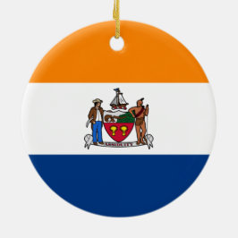 Adorno De Cerámica Bandera de Albany (Nueva York)
