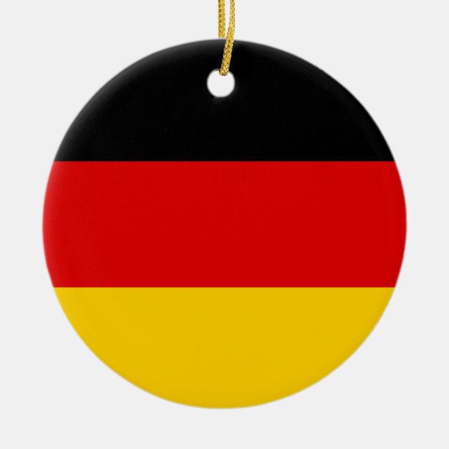 Adorno De Cerámica Bandera de Alemania (Frente)
