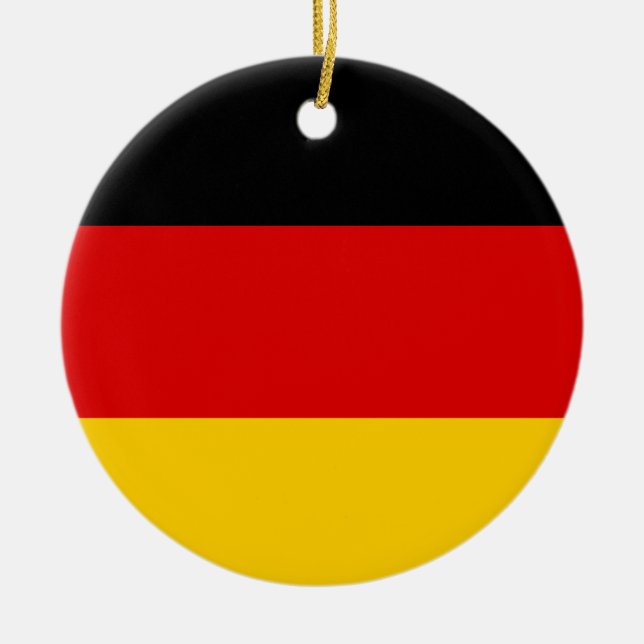 Adorno De Cerámica Bandera de Alemania (Frente)