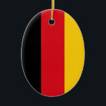 Adorno De Cerámica Bandera de Alemania<br><div class="desc">Bandera de Alemania.</div>