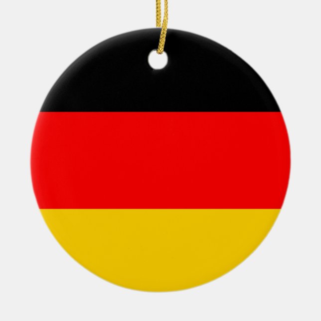 Adorno De Cerámica Bandera de Alemania (Frente)