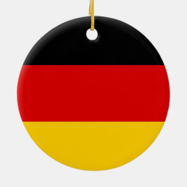 Adorno De Cerámica Bandera de Alemania (Atrás)