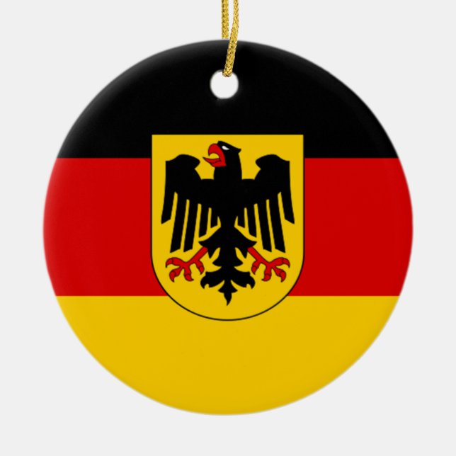 Adorno De Cerámica Bandera de Alemania - Bundesdienstflagge (Frente)