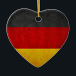 Adorno De Cerámica Bandera de Alemania del Grunge del vintage<br><div class="desc">Diseño de la bandera de Alemania del Grunge del vintage---Digitaces manipuladas.</div>
