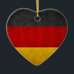 Adorno De Cerámica Bandera de Alemania del Grunge del vintage<br><div class="desc">Diseño de la bandera de Alemania del Grunge del vintage---Digitaces manipuladas.</div>