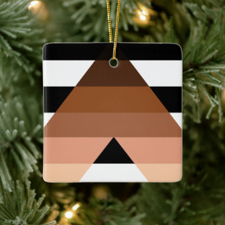 Adorno De Cerámica Bandera de aliado de BIPOC