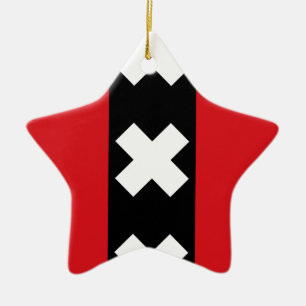 Adorno De Cerámica Bandera de Ámsterdam
