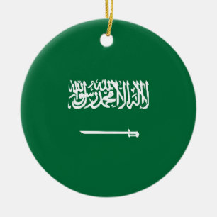 Adorno De Cerámica Bandera de Arabia Saudita