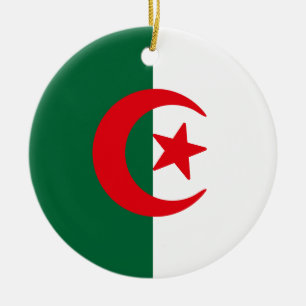 Adorno De Cerámica Bandera de Argelia