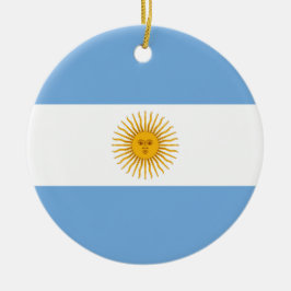 Adorno De Cerámica Bandera de Argentina