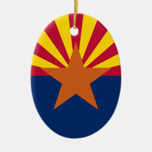 Adorno De Cerámica Bandera de Arizona