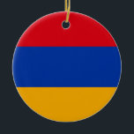 Adorno De Cerámica Bandera de Armenia<br><div class="desc">Bandera de Armenia</div>