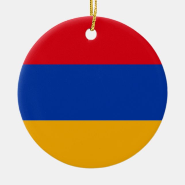 Adorno De Cerámica Bandera de Armenia (Frente)