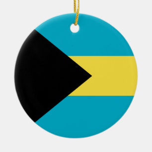 Adorno De Cerámica Bandera de Bahamas