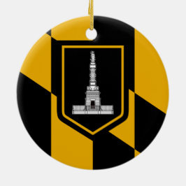 Adorno De Cerámica Bandera de Baltimore (Maryland, Estados Unidos)