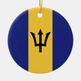 Adorno De Cerámica Bandera de Barbados