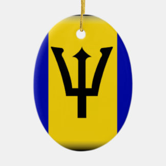 Adorno De Cerámica Bandera de Barbados