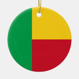Adorno De Cerámica Bandera de Benín