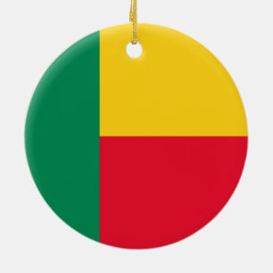 Adorno De Cerámica Bandera de Benin (África)