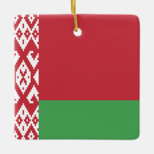 Adorno De Cerámica Bandera de Bielorrusia