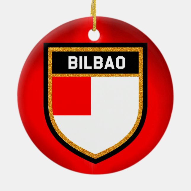 Adorno De Cerámica Bandera de Bilbao (Atrás)
