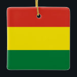 Adorno De Cerámica Bandera de Bolivia (Bolivia)<br><div class="desc">Productos de bandera mundial de personalizable - Por favor,  no dude en añadir su propio texto.</div>