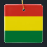 Adorno De Cerámica Bandera de Bolivia (Bolivia)<br><div class="desc">Productos de bandera mundial de personalizable - Por favor,  no dude en añadir su propio texto.</div>