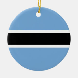 Adorno De Cerámica Bandera de Botsuana
