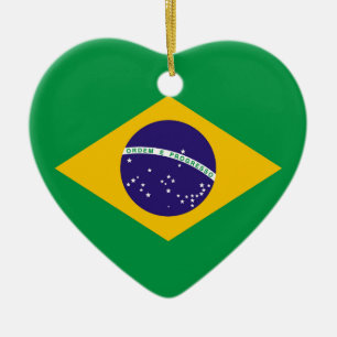 Adorno De Cerámica Bandera de Brasil Bandeira do Brasil