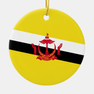 Adorno De Cerámica Bandera de Brunei