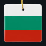 Adorno De Cerámica Bandera de Bulgaria<br><div class="desc">Productos de bandera mundial de personalizable - Por favor,  no dude en añadir su propio texto.</div>