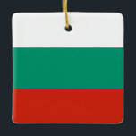 Adorno De Cerámica Bandera de Bulgaria<br><div class="desc">Productos de bandera mundial de personalizable - Por favor,  no dude en añadir su propio texto.</div>