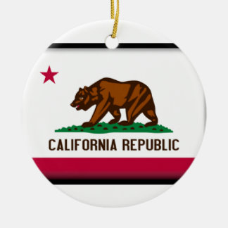 Adorno De Cerámica Bandera de California