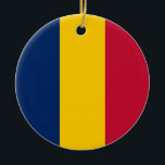 Adorno De Cerámica Bandera de Chad<br><div class="desc">Bandera de Chad</div>