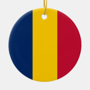 Adorno De Cerámica Bandera de Chad
