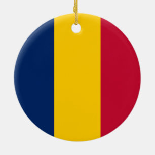 Adorno De Cerámica Bandera de Chad (país africano)