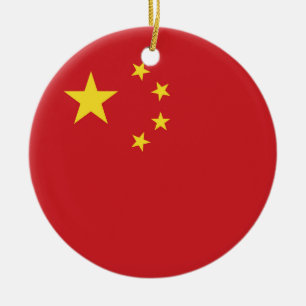 Adorno De Cerámica Bandera de China