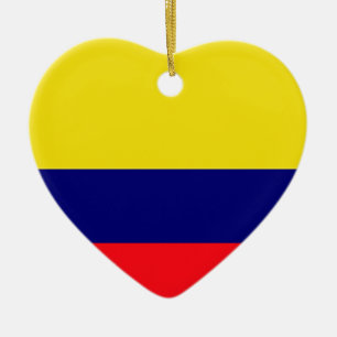 Adorno De Cerámica Bandera de Colombia