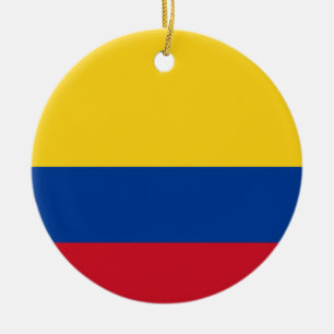 Adorno De Cerámica Bandera de Colombia