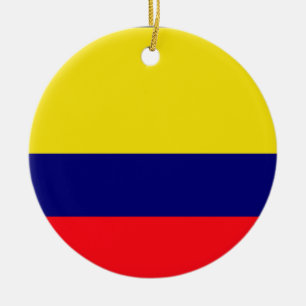 Adorno De Cerámica Bandera de Colombia