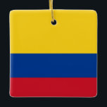 Adorno De Cerámica Bandera de Colombia (Colombia)<br><div class="desc">Productos de bandera mundial de personalizable - Por favor,  no dude en añadir su propio texto.</div>