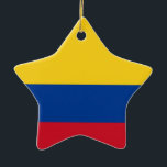 Adorno De Cerámica Bandera de Columbia, República de Colombia<br><div class="desc">Colombia, oficialmente República de Colombia, es un país situado en el noroeste de Sudamérica, fronterizo al noroeste con Panamá; al este por Venezuela y Brasil; al sur por Ecuador y Perú; y comparte límites marítimos con Costa Rica, Nicaragua, Honduras, Jamaica, República Dominicana y Haití. Es una república unitaria y constitucional...</div>