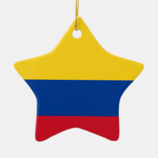 Adorno De Cerámica Bandera de Columbia, República de Colombia