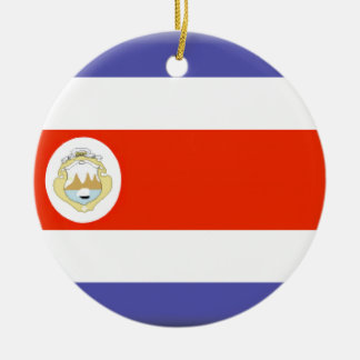 Adorno De Cerámica Bandera de Costa Rica