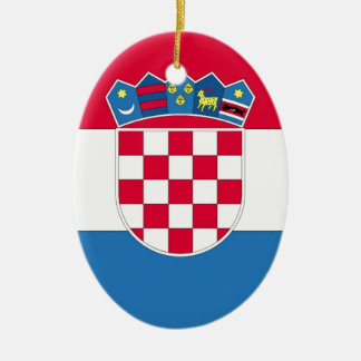 Adorno De Cerámica Bandera de Croacia