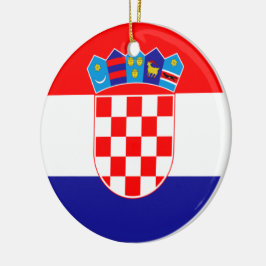 Adorno De Cerámica Bandera de Croacia