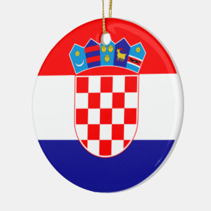 Adorno De Cerámica Bandera de Croacia