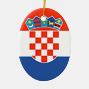 Adorno De Cerámica Bandera de Croacia